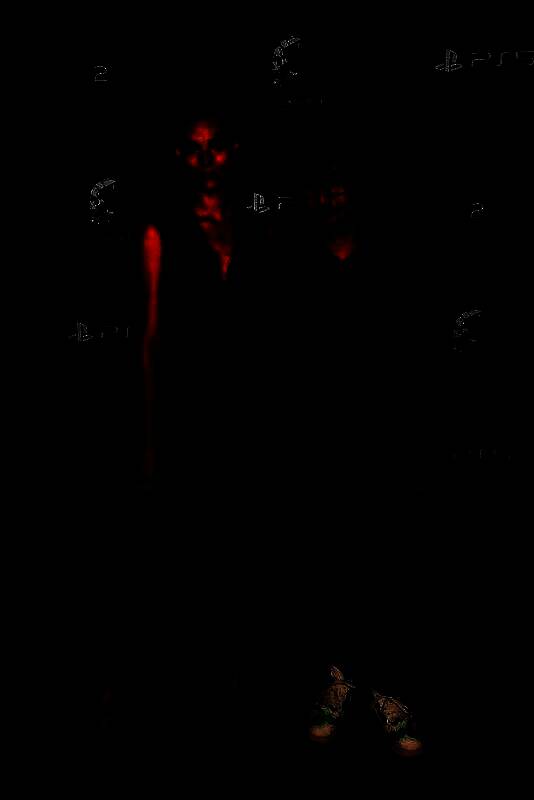 小岛秀夫与查理·弗雷泽、卡洛琳·波拉切克合影