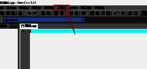 点击工具选项的界面图