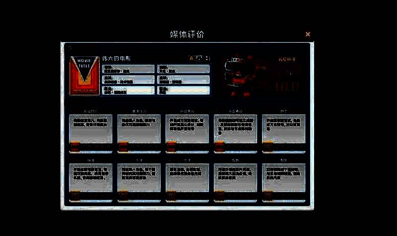 《超级电影大亨》游戏战略画面