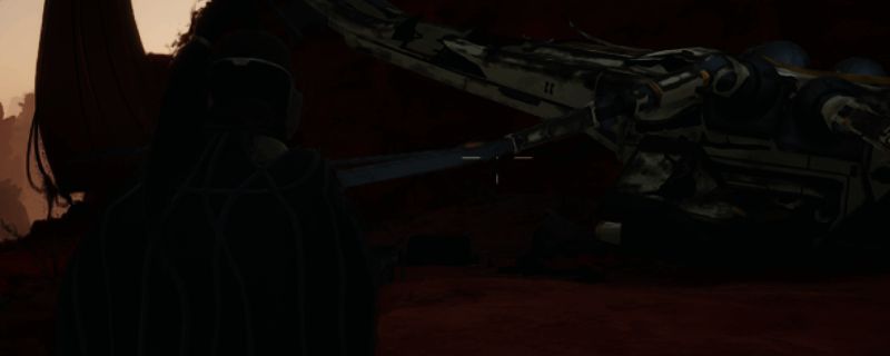 《沙丘：觉醒》游戏场景截图，展现荒漠与山地交界的壮丽景色