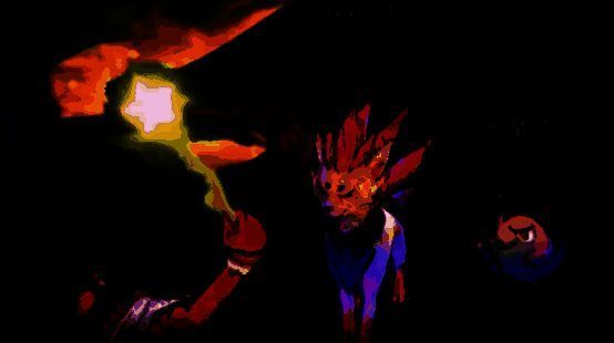 炫彩精灵在空中飞翔，翅膀闪烁着绚丽光芒