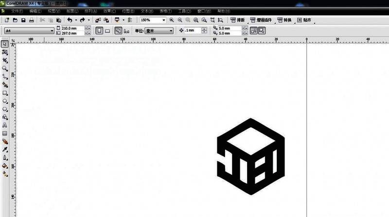 CorelDRAW界面展示形状工具组菜单展开状态