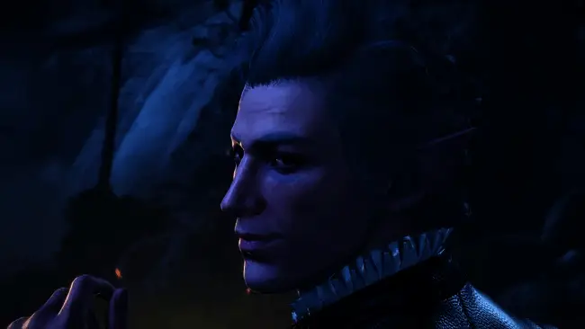 黑曜石工作室内部工作场景，团队成员正在专注讨论游戏设计细节