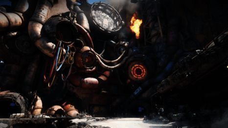 玩家正在占领一处废弃基地，背景中有时间尊者的标志性建筑，天空中飘着多个侦察气球