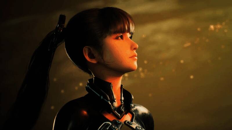 《剑星》角色互动场景，伊芙与两位幸存者在废墟中交谈