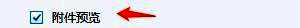 FoxMail附件预览功能开启界面