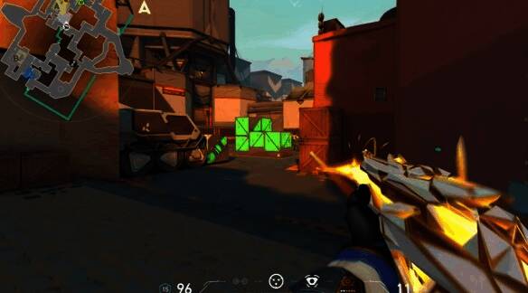 第二组准星示意图，蓝色十字线搭配简洁设计