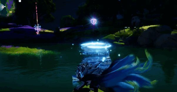 霜雷狼在不同天气条件下使用冰面技能的效果展示