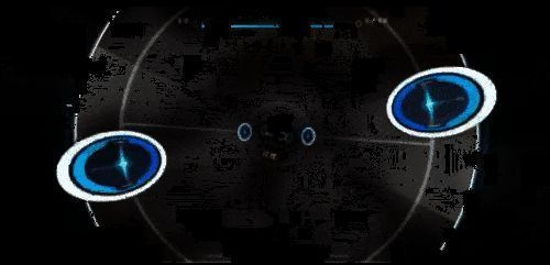 玩家使用陀螺仪进行旋转操作的动态演示