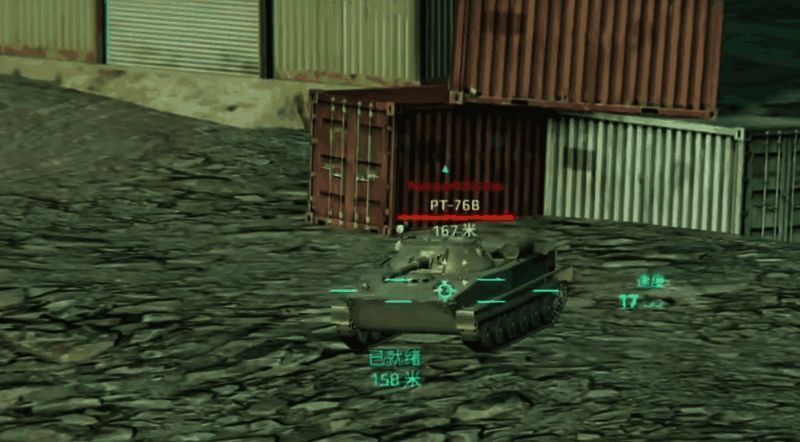 地图中央据点争夺战，两队坦克激烈交锋