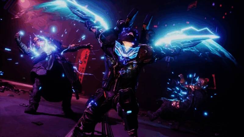 《无主之地4》开放世界场景截图，展现广阔地貌与动态天气效果