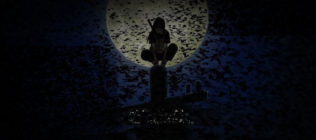 宇智波止水牺牲前将左眼交给鼬的画面，两人眼神中充满悲怆与信任