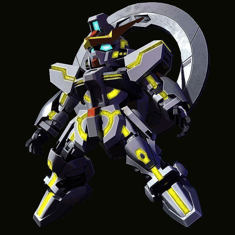 观星者高达启动光辉传递者推进系统，环形光环闪耀太空