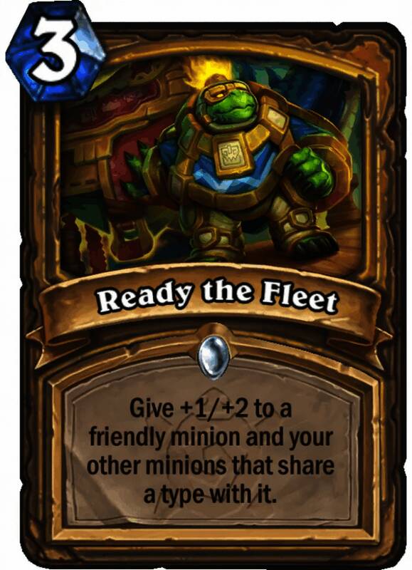 Ready the Fleet卡牌描述界面，强调种族协同效果