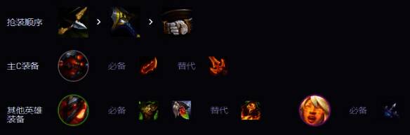 金铲铲之战装备合成界面，多种强力装备图标展示清晰