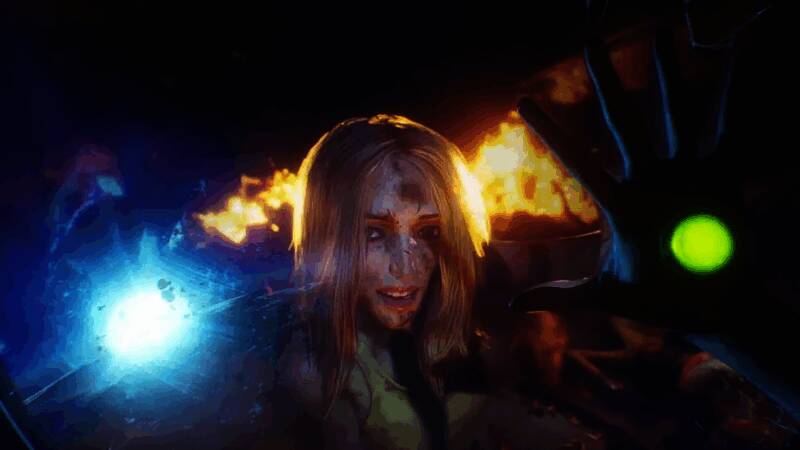 游戏界面概念图展示，画面中呈现未来科技风格的城市景观