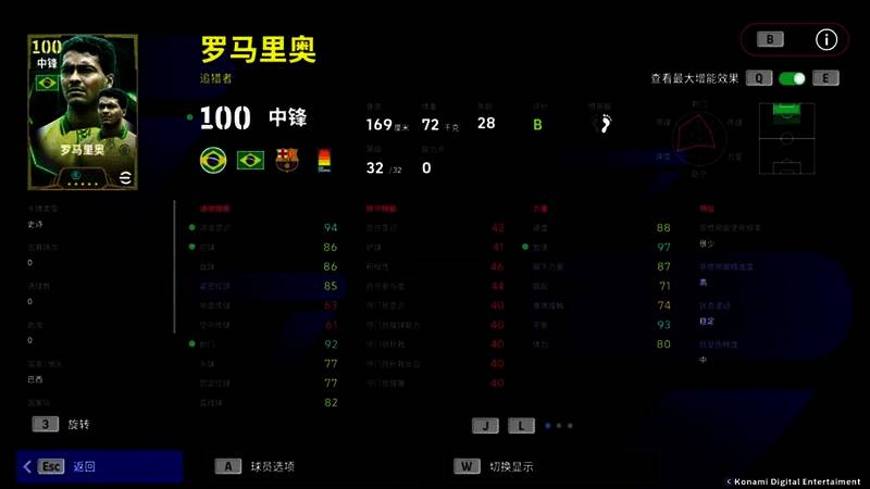 罗马里奥在比赛中突破防守的经典瞬间，画面充满动感