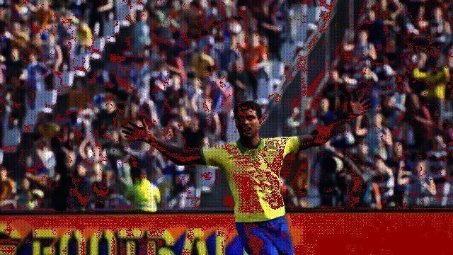 动态演示罗马里奥在比赛中连续突破并完成进球的精彩过程