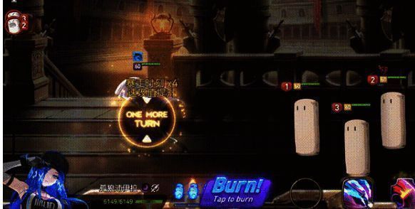 技能实战截图，显示暴走和速攻状态下的我方角色状态栏变化