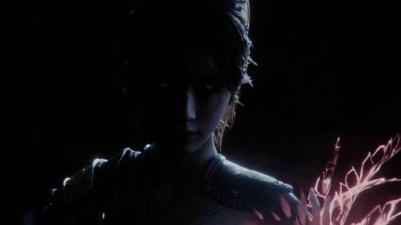 《禁闭求生2》中角色缩小后在巨型草丛中探险的画面