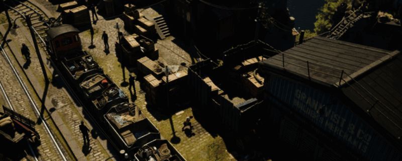 游戏主视觉图，展现主角在昏暗环境中潜行的画面，整体风格神秘且带有悬疑氛围