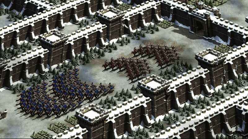 游戏地图包含山川河流、森林峡谷等地形元素，展现真实战场环境