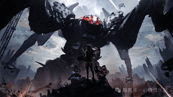 妮姬角色互动场景插画，展现亲密互动瞬间