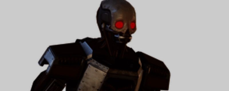 《绝地潜兵2》乱斗者游戏画面展示，双刀机器人正准备发起冲锋