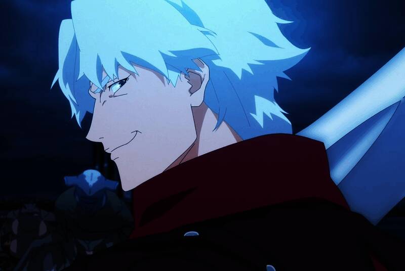 《鬼泣5》游戏封面及角色战斗场景展示，尼禄与但丁并肩作战，背景为末世都市