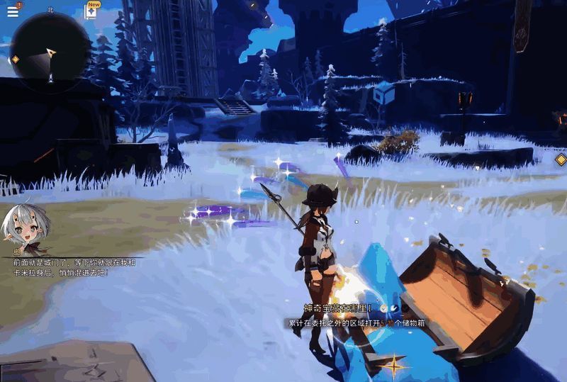 冰雪覆盖的城市雕塑，细节精致，宛如真实雪国景观