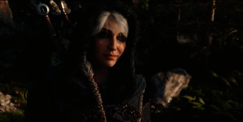 《巫师4》叙事总监Philipp Weber接受采访现场照片，背景为CD Projekt Red工作室标志