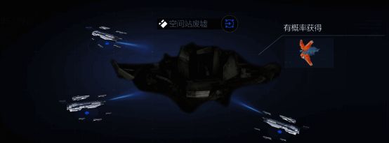 空间站废墟控制战界面，多支舰队正在争夺控制权