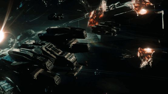 RB713突防导弹艇战斗画面，导弹轨迹清晰可见