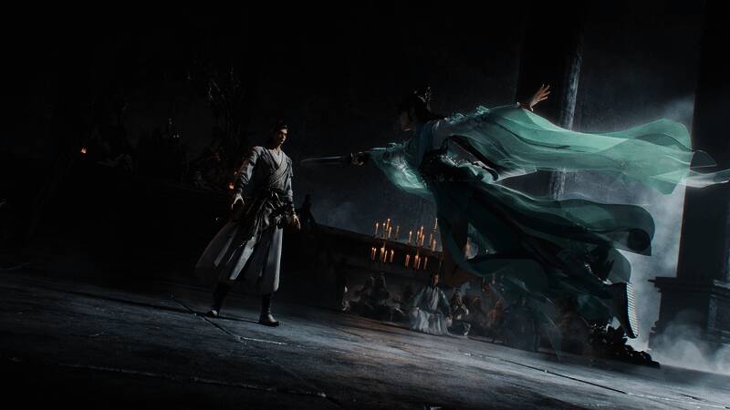 虚幻5引擎下角色建模细节展示，面部表情细腻自然