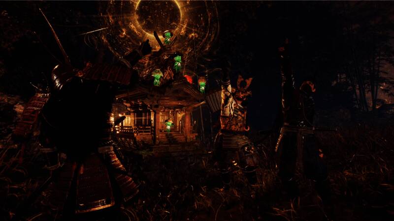 双人合作战斗画面，两名角色联手对抗巨型怪物