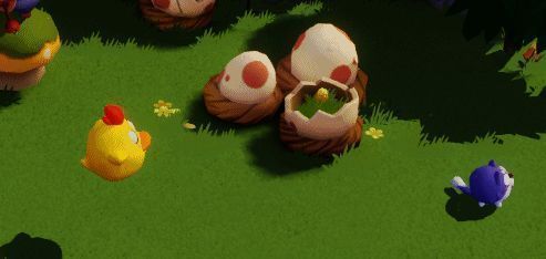 玩家投喂海滩大鸟引发的趣味互动场景