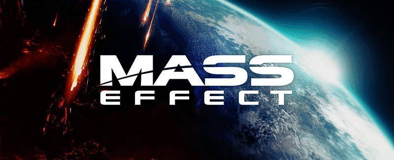 战地2042与质量效应联动皮肤展示，包括多款标志性科幻武器和N7标志