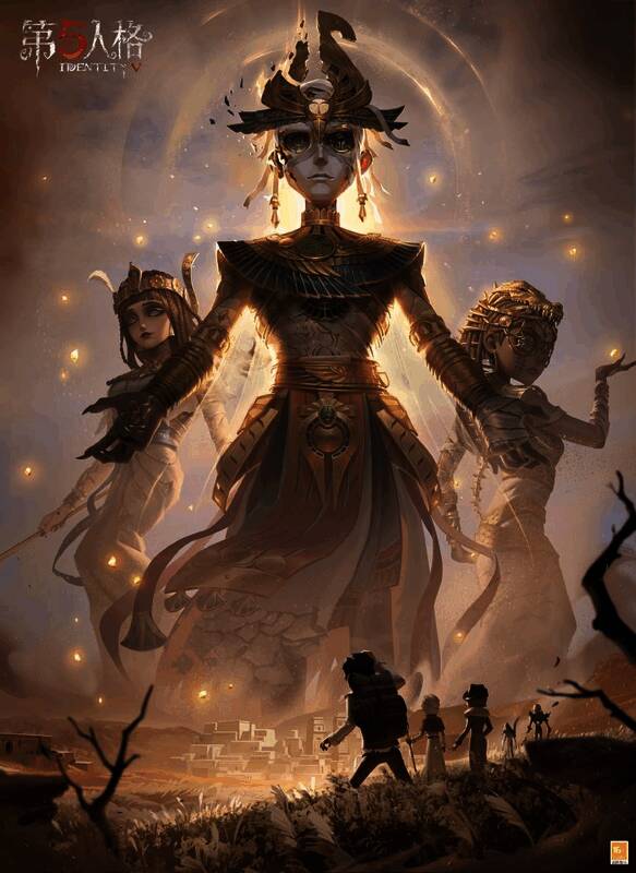 逃脱大师-死生之谕时装展示，金色光晕环绕，身披破损虫翼披风，面容若隐若现