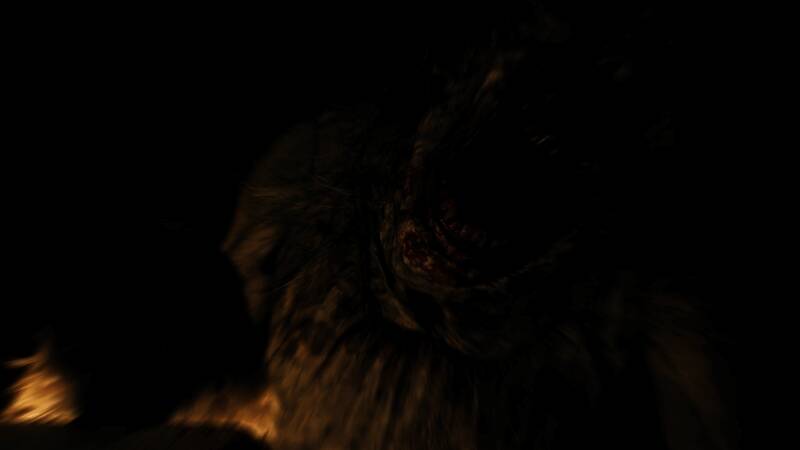 格蕾丝面对张大嘴巴的敌人时的惊恐神情