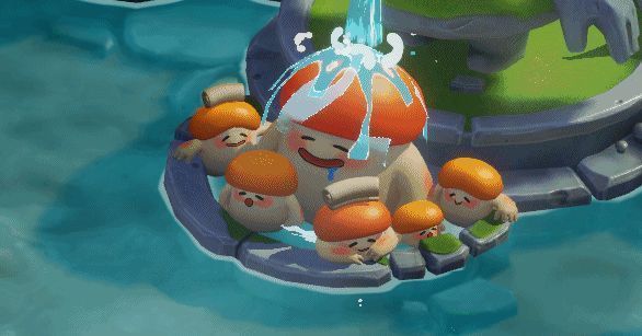 游戏中变身为大魔王的特效展示，红色爆炸效果环绕着醒目的粗体文字