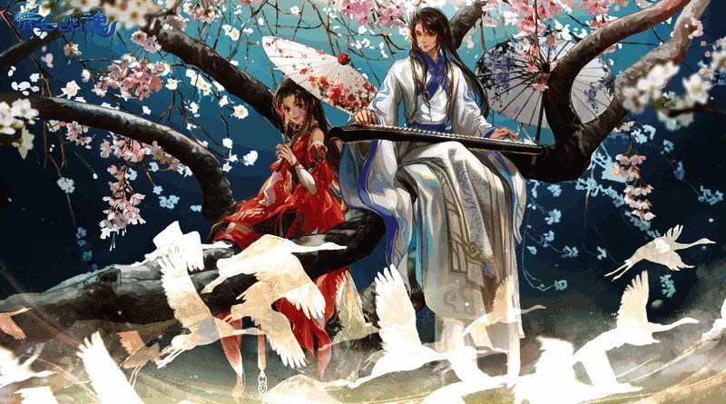 《永劫无间》手游联动《虹猫蓝兔》海报，再现经典武侠形象