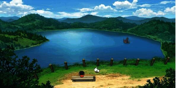 山顶瞭望台视角截图，远处景色一览无遗