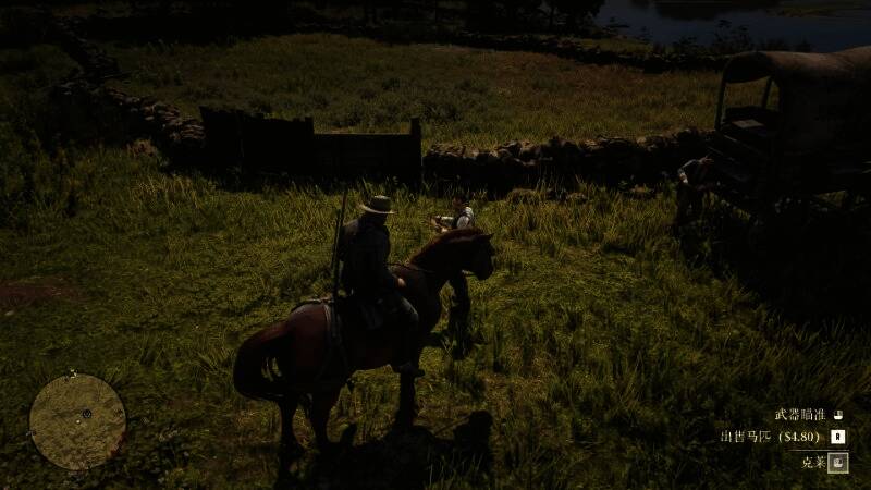 亚瑟将一匹马牵入马匹黑市，准备进行交易