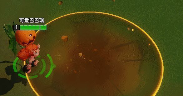 巴巴琪释放大招召唤巨型食人花吞噬敌人并喷射出去的画面