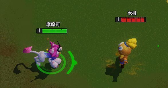 摩摩可通过变形技能跳跃并穿过墙壁的动作演示