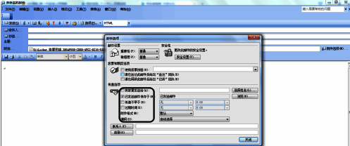 Outlook 2003设置邮件传递选项界面展示