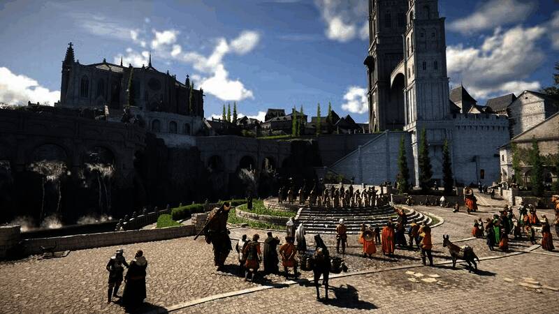 《红色沙漠》宣传海报，主角手持武器，在荒漠中仰望远方