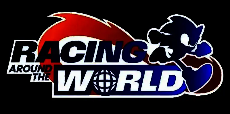 活动现场概念图，人群聚集在巨型屏幕前观看赛车与游戏内容展示