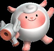 超燃玩法中的DongDong发射羊毛的战斗画面，动作特效华丽