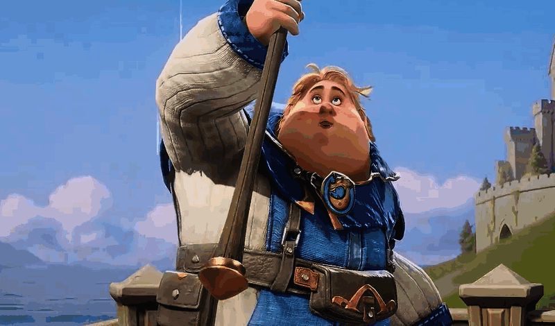 西蒙与石诺组队战斗画面，石诺站在前方抵挡攻击，西蒙在后方施展治疗魔法